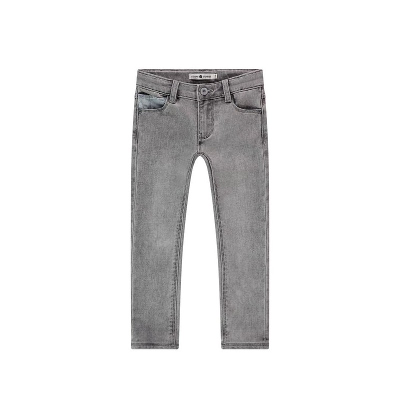 Jeans Grey Denim Stains &...