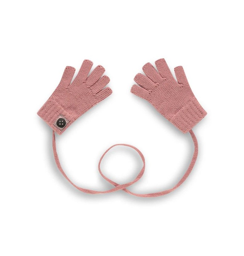 Gants en tricot Dusty pink...