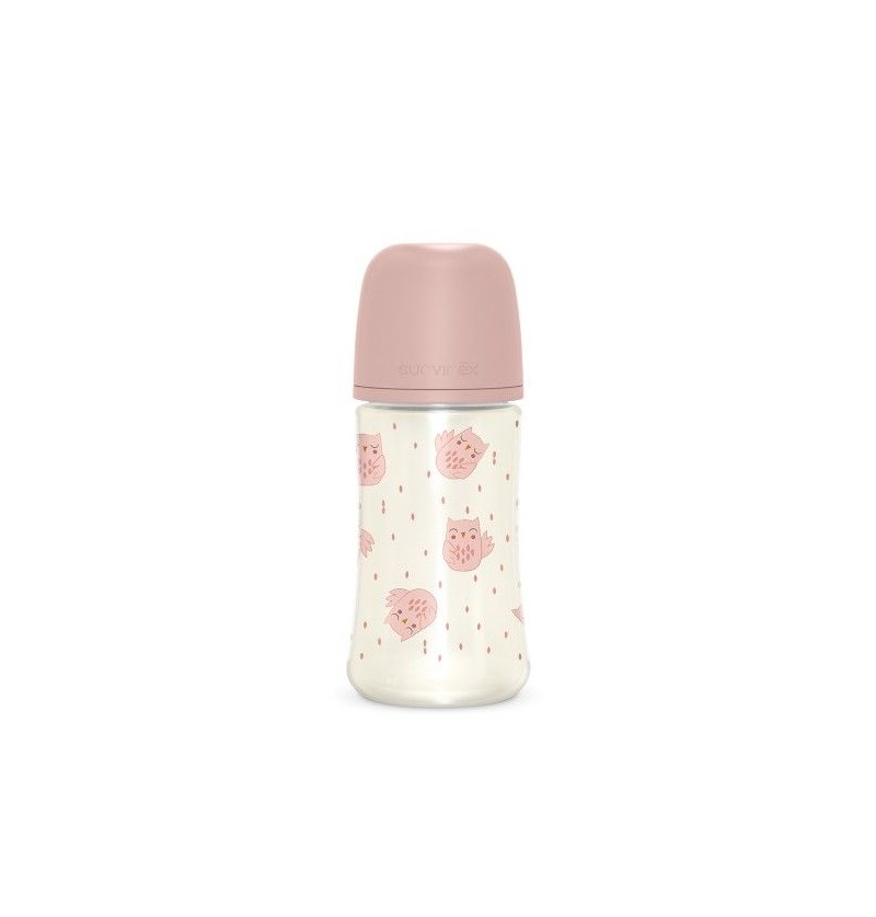 Biberon 270ml Hibou Rose...