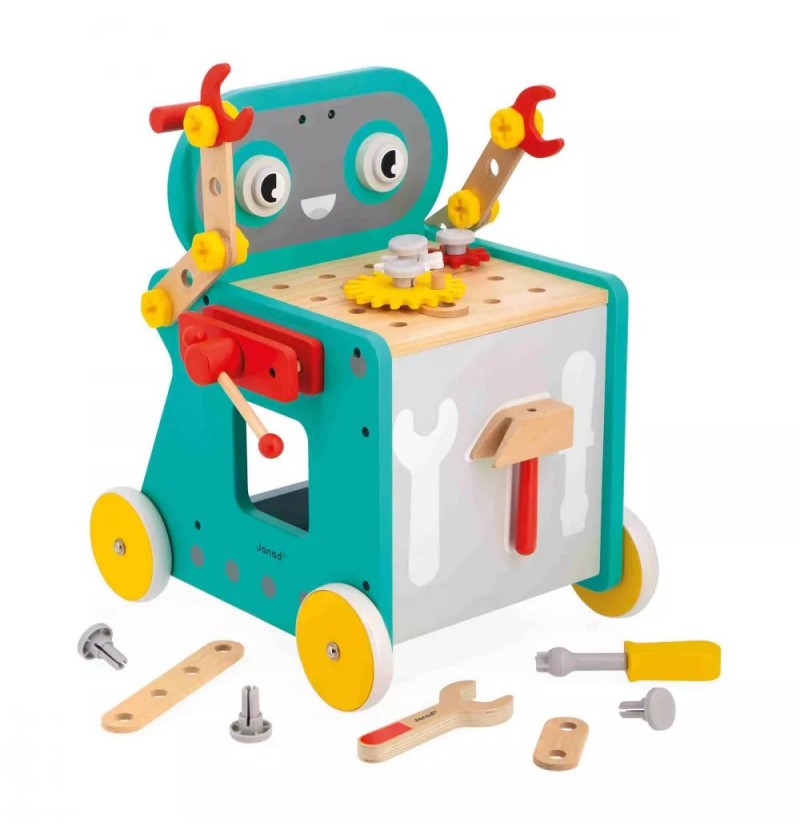 Jeu en bois - Chariot Robot...