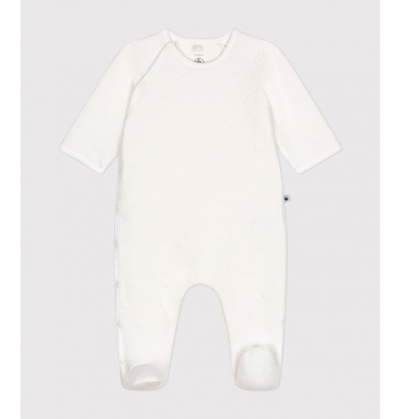 Pyjama écru coeur Petit Bateau