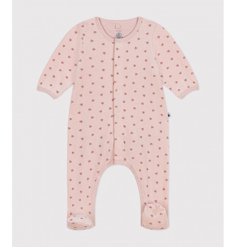 Pyjama rose coeur Petit Bateau