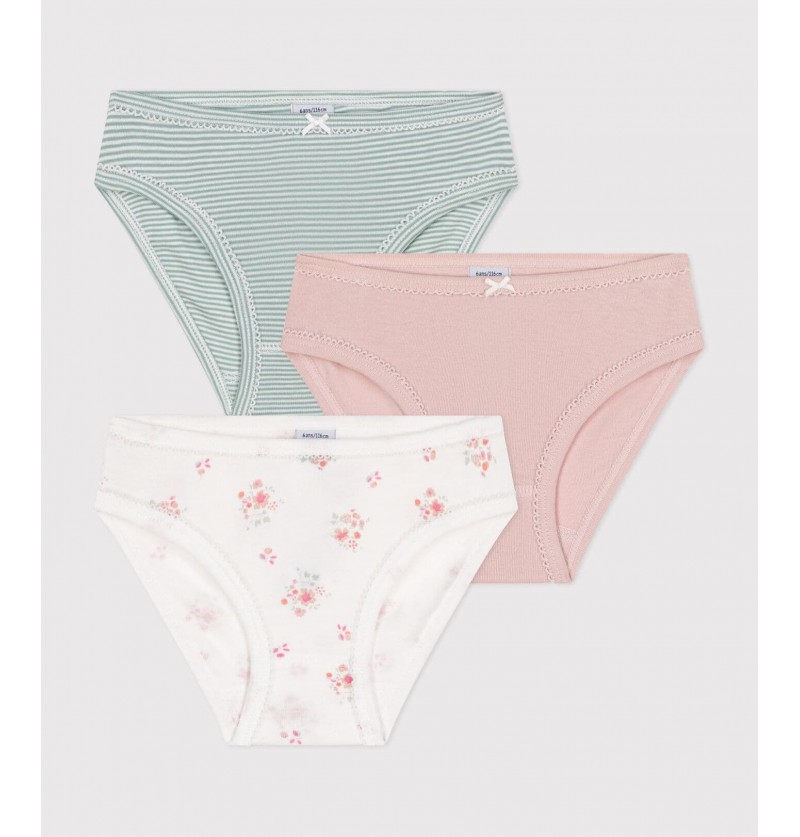 Lot de 3 culottes fleur...