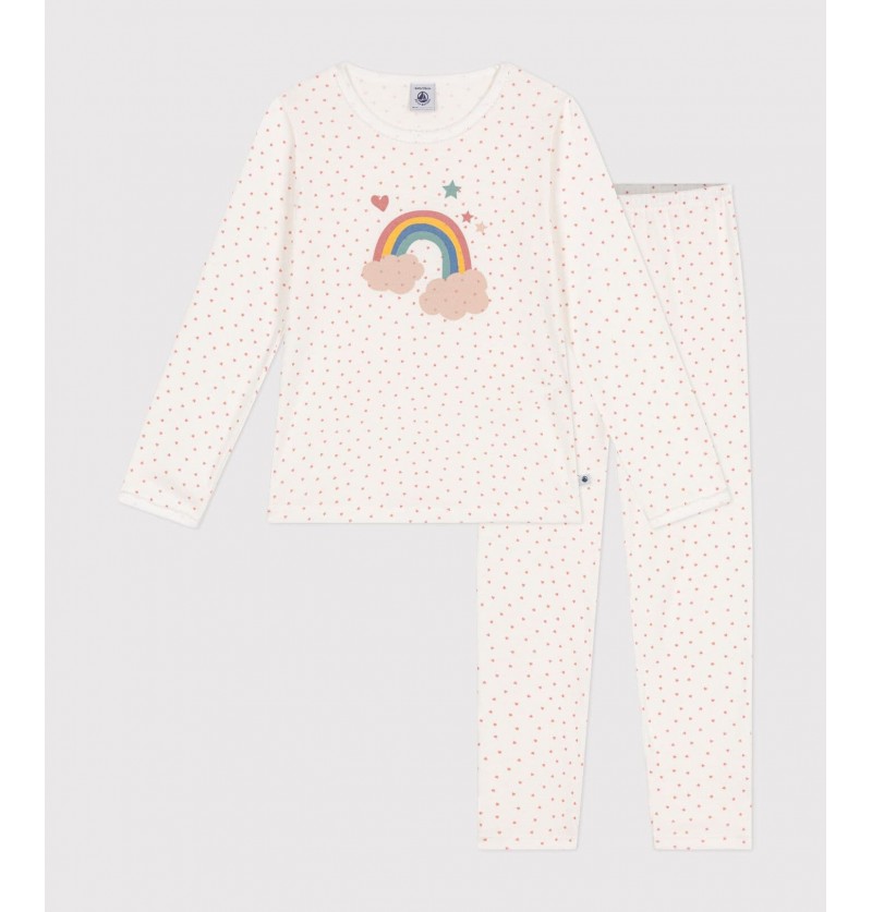 Pyjama 2p coeurs Petit Bateau