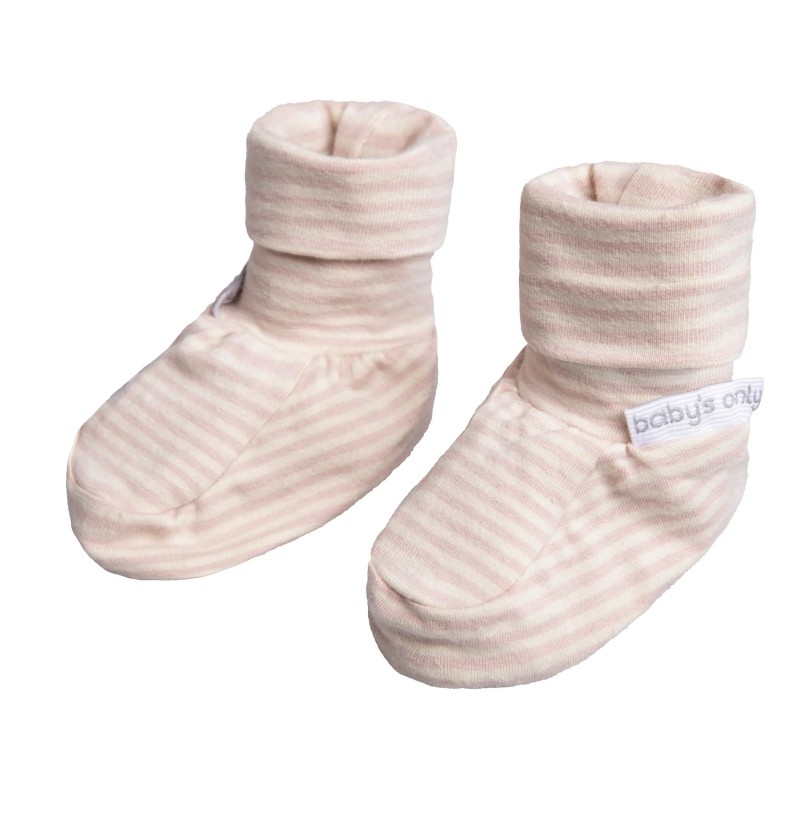 Chaussons Stripe Vieux Rose...