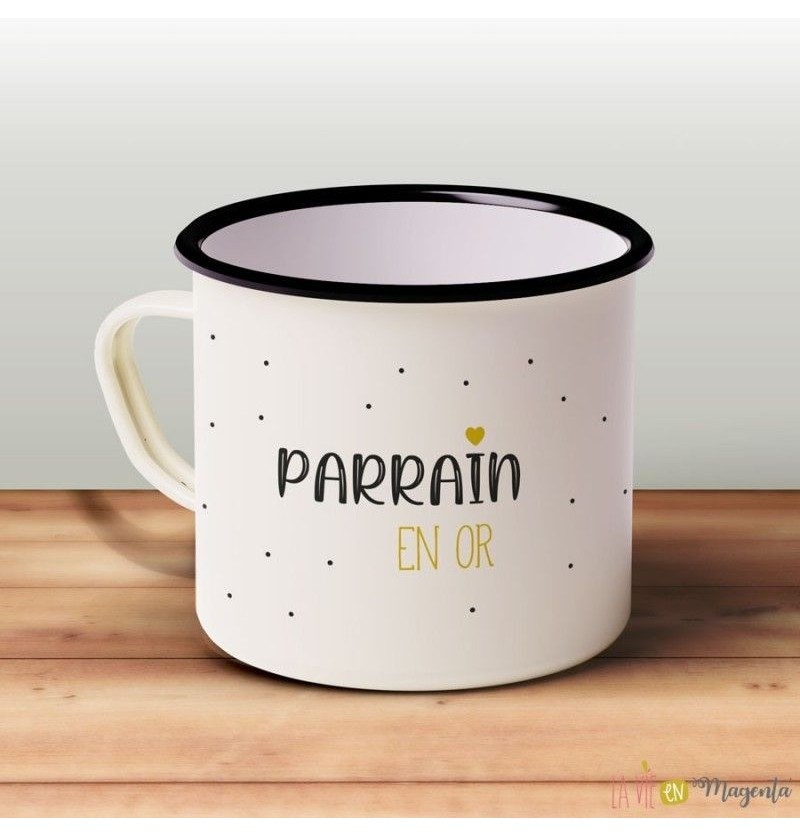 Mug "Parrain en or" La vie...