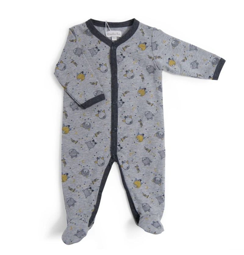 Pyjama 6m jersey gris Les...