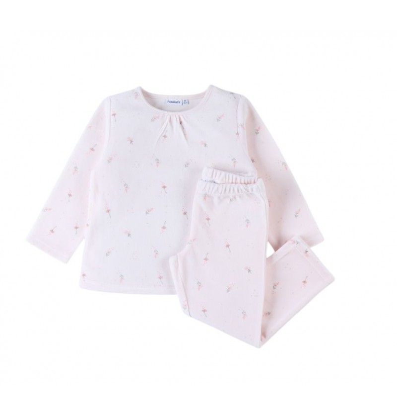 Pyjama 2pcs en velours rose...