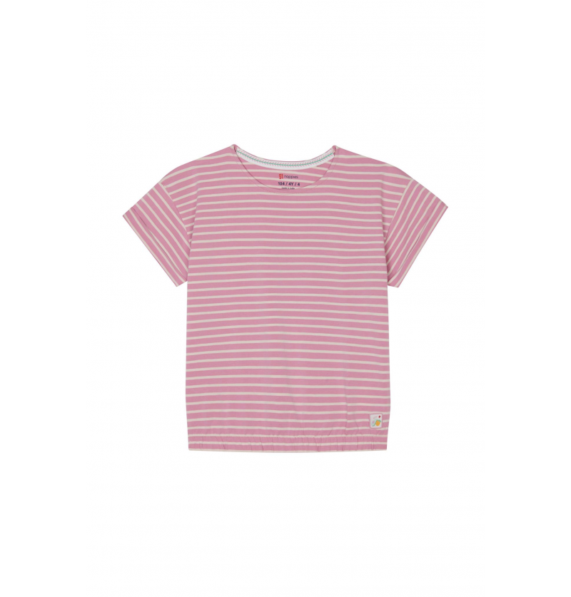 T shirt rayer Lila/Ivoir...