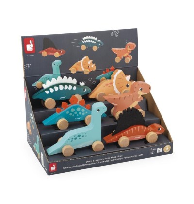 Casse-tête en bois 4 en 1 Dinosaures - 2 à 4 ans - JEUX, JOUETS -   - Livres + cadeaux + jeux